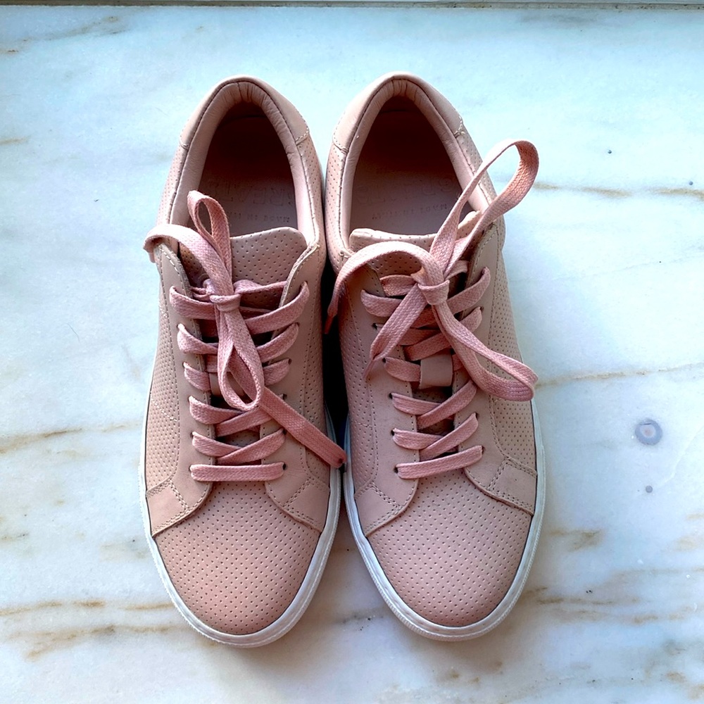 Greats Royale Blush Leather Perforated Sneakers